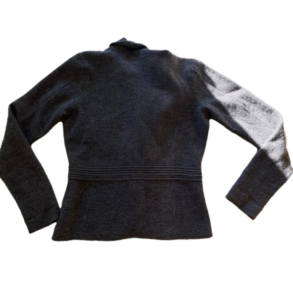 Woolen gray blazer women's jacket MEXX medium 💯 wool - Picture 14 of 14